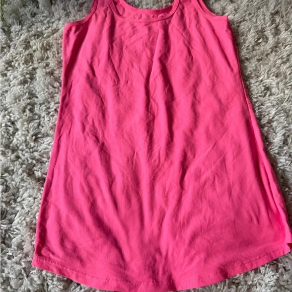 No Boundaries extra soft long women’s Bright Pink Tank Top - Picture 3 of 4